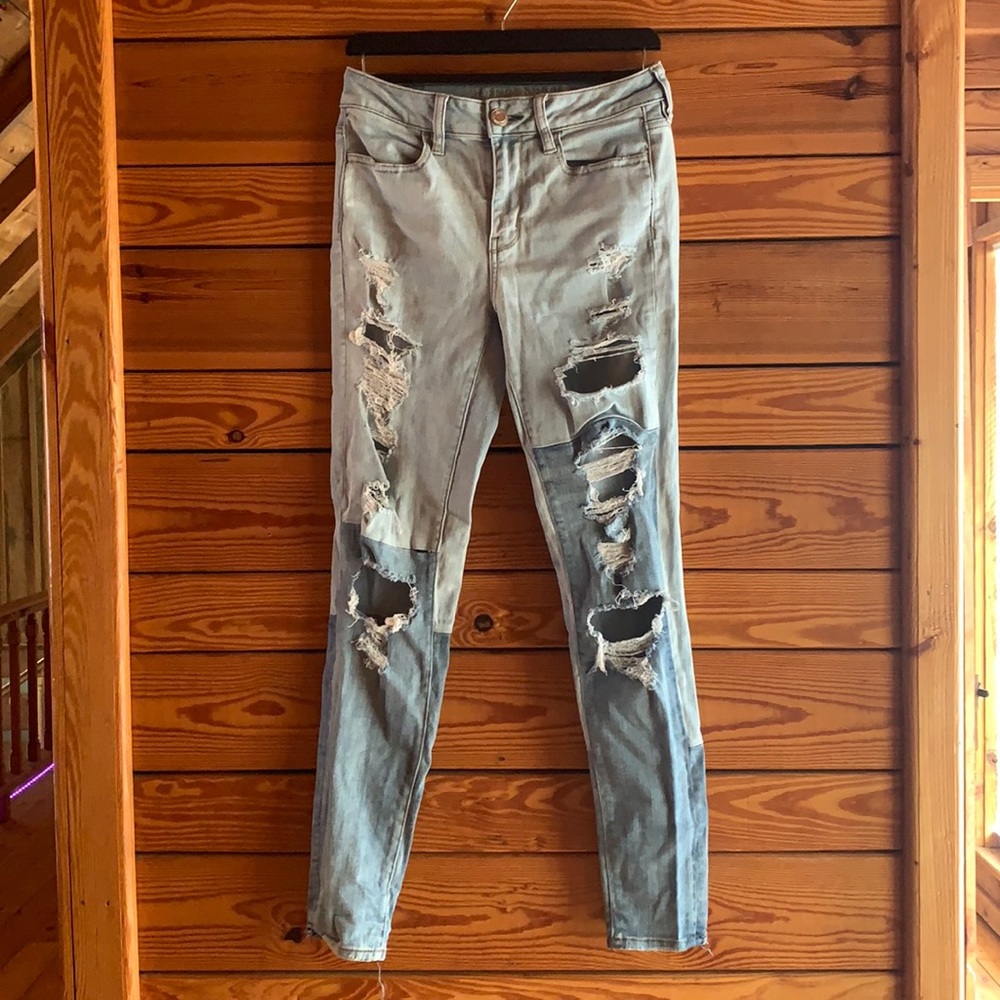 American Eagle ripped jeans